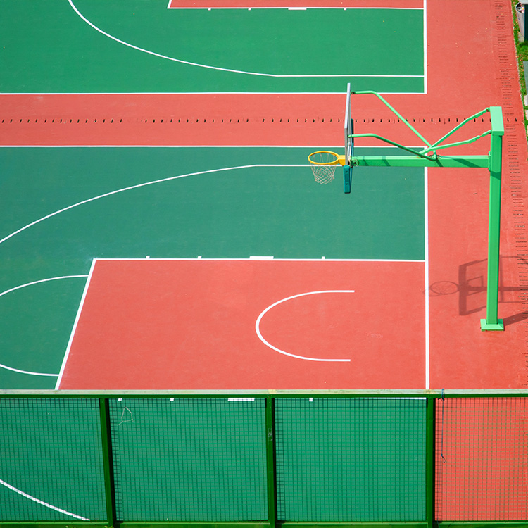 篮球场地面施工材料有哪些种类?